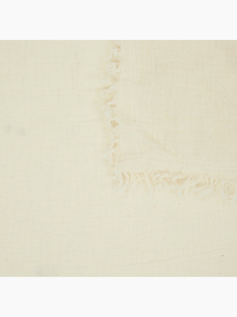 Tovaglia vela 150x250cm bianco caldo in garza di cotone Bianco caldo - Kiabi