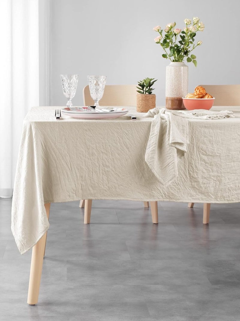 Tovaglie in Microfibra Suzy Douceur d'Intérieur Beige - Kiabi