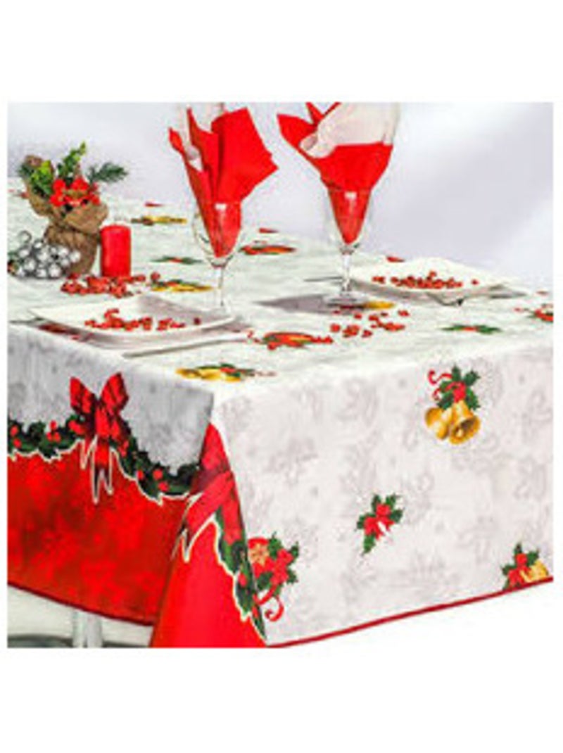 Tovaglie in Poliestere Babbo Natale o Campana PROMO LINGE Rosso - Kiabi