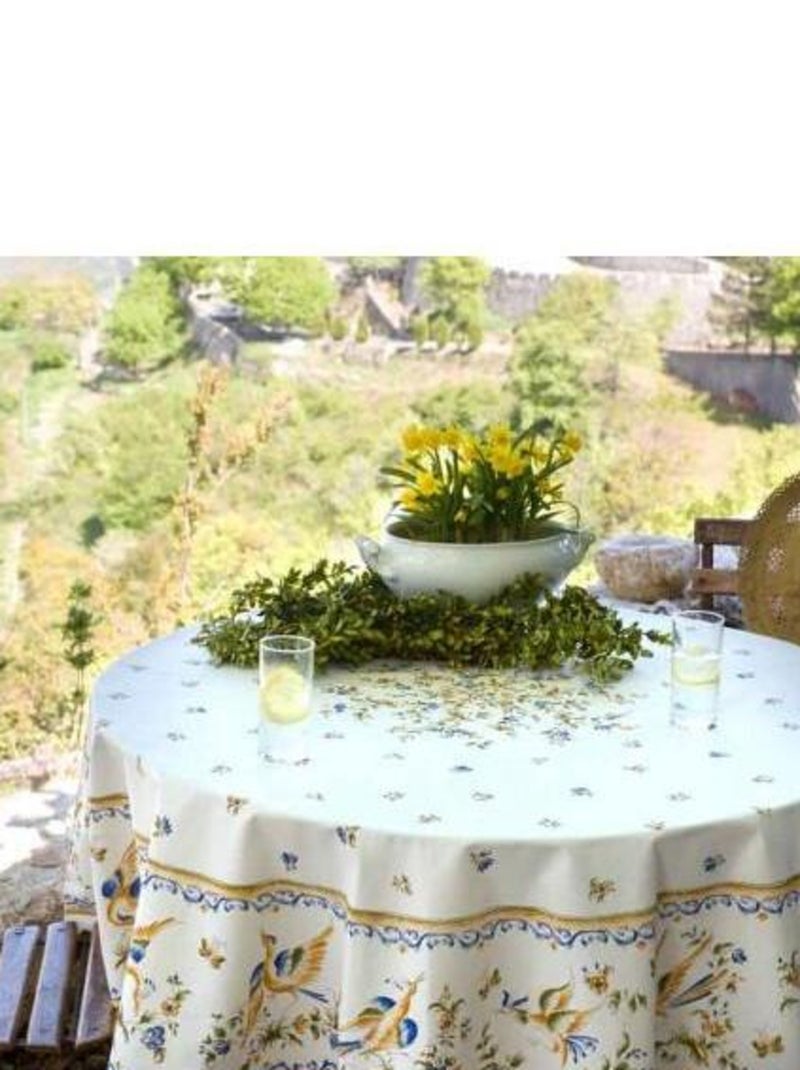 Tovaglie in Poliestere Moustier PROMO LINGE Bianco Blu - Kiabi