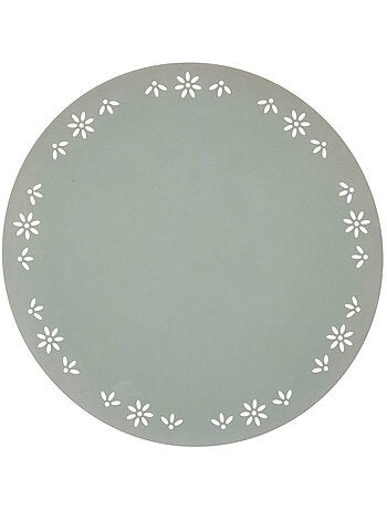 Tovaglietta decorativa rotonda con motivo floreale