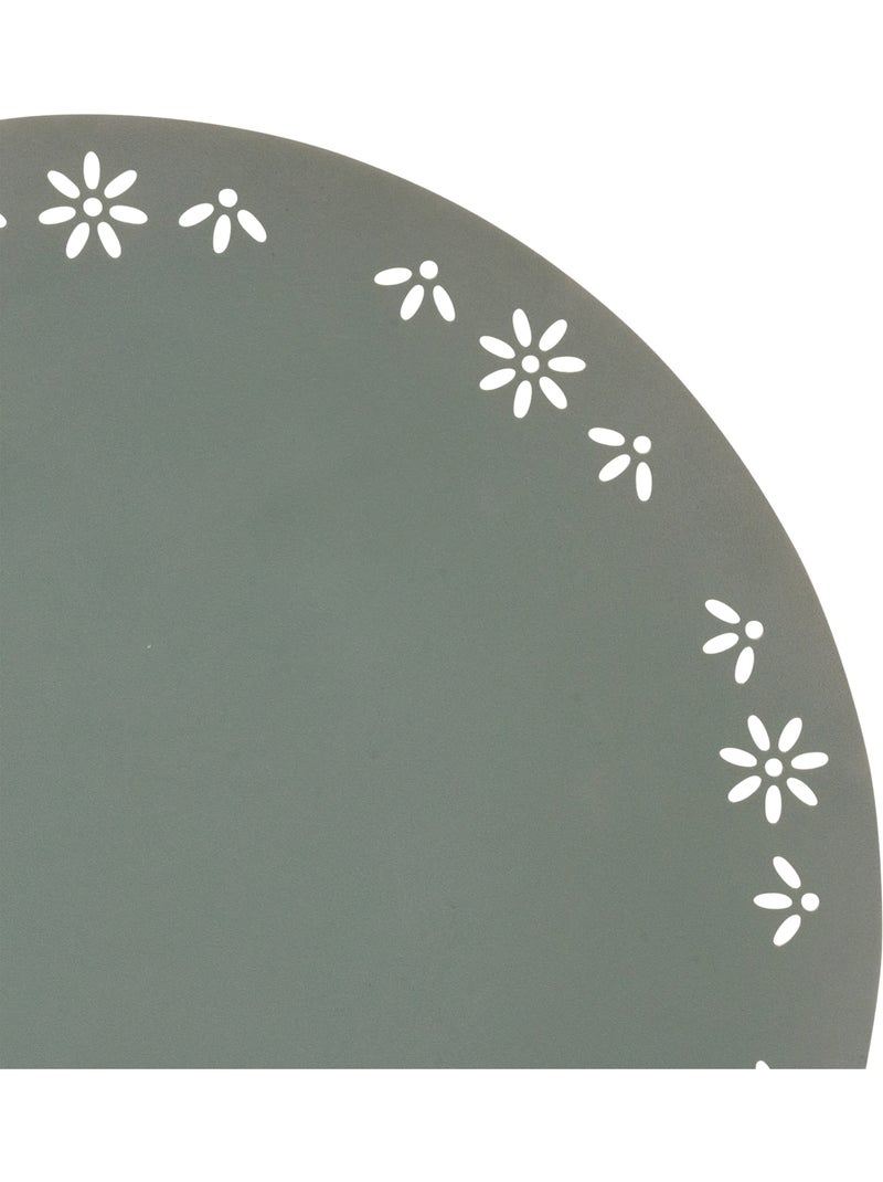 Tovaglietta decorativa rotonda con motivo floreale Verde - Kiabi
