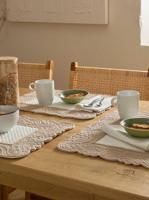 Tovaglietta in cotone trapuntato Morphee - Kiabi