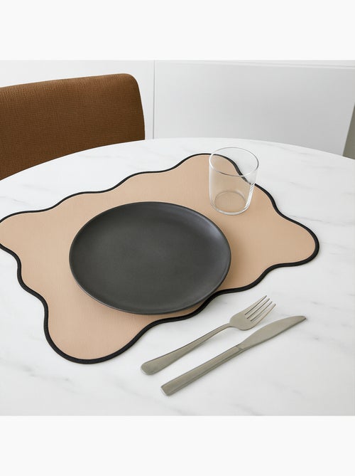 Tovaglietta rettangolare, liscia con bordi ondulati - Kiabi