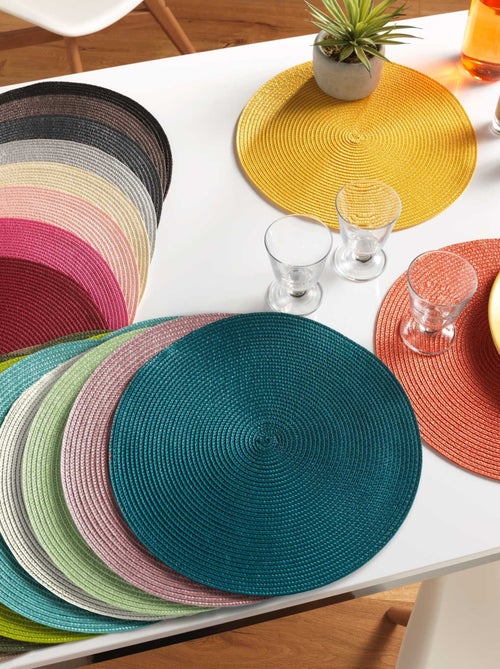 Tovaglietta rotonda e colorata - Kiabi