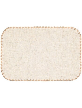 Tovaglietta sandrine effetto lino 45x30cm beige
