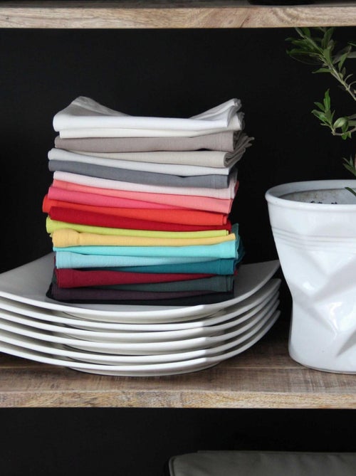 Tovaglioli a tinta unita e colorati - Kiabi