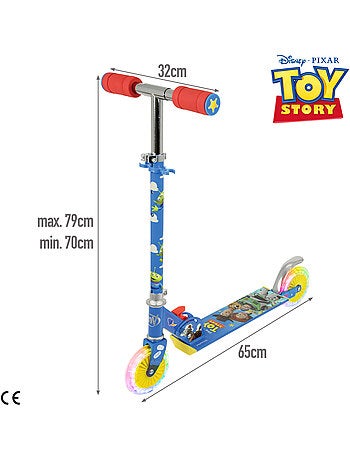 Toy story monopattino pieghevole a 2 ruote con luci