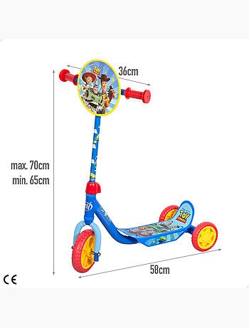 Toy story monopattino pieghevole a 3 ruote +2 anni