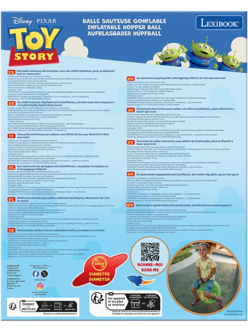 Toy Story Palla gonfiabile elettronica 18' / 45cm - Kiabi Toy Story Palla gonfiabile elettronica 18' / 45cm - Kiabi