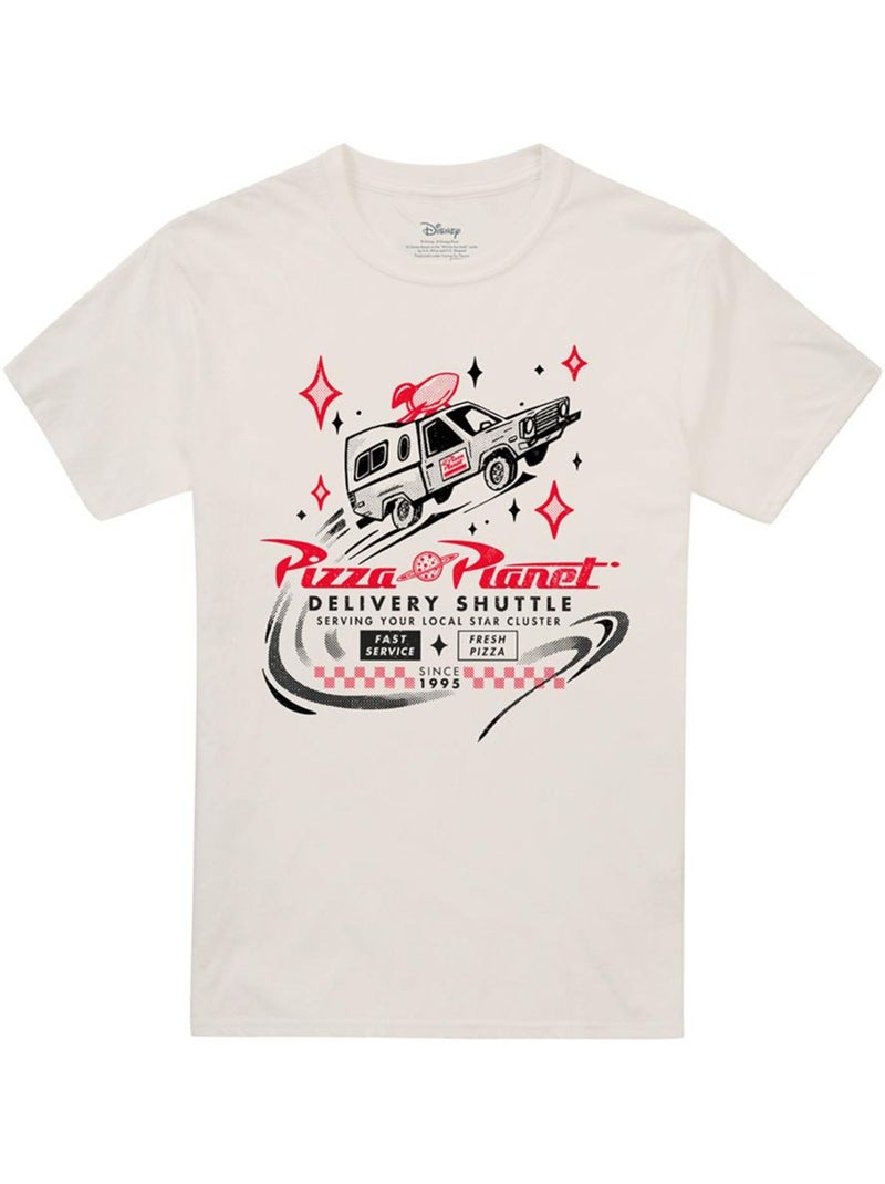 Toy Story Pizza Planet Delivery Maglietta Adulto Unisex Beige - Kiabi