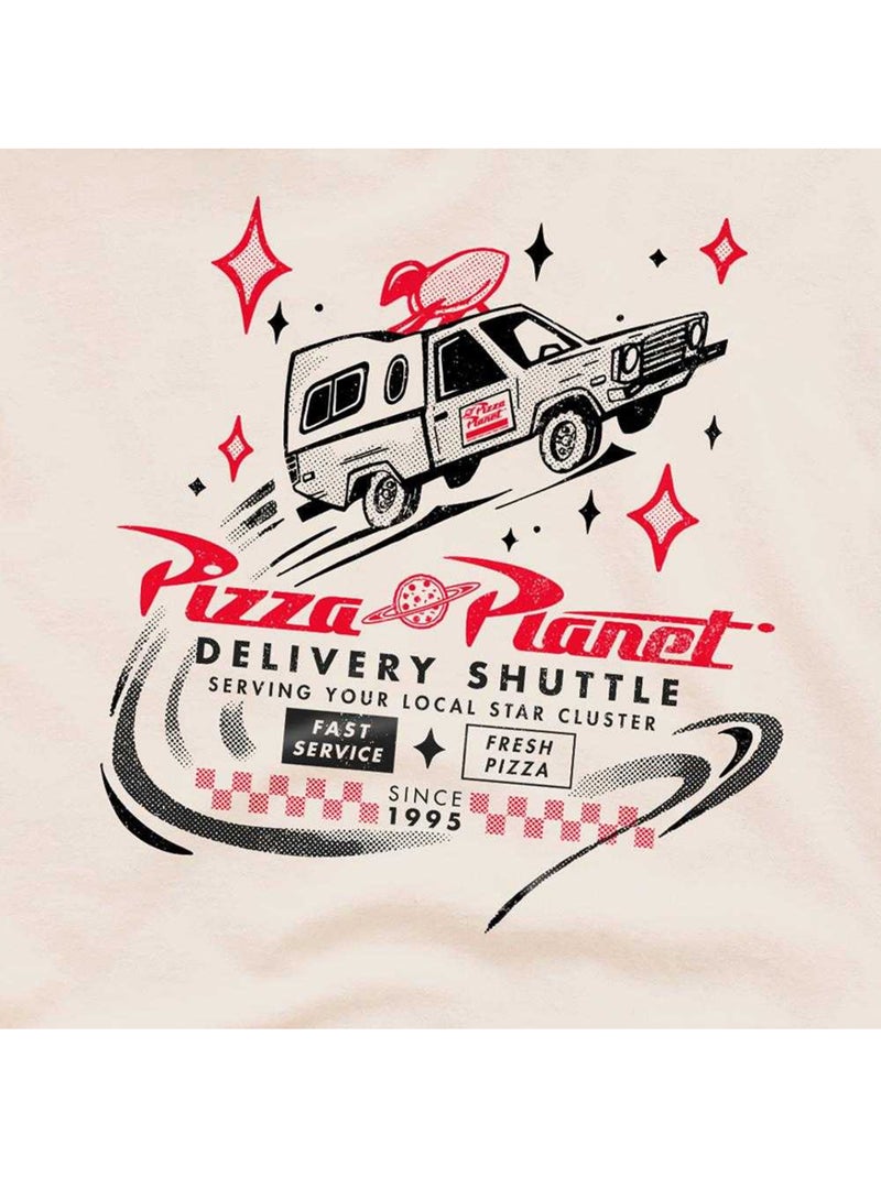 Toy Story Pizza Planet Delivery Maglietta Adulto Unisex Beige - Kiabi