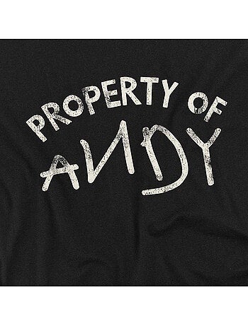 Toy Story Property Of Andy Maglietta Adulto Unisex