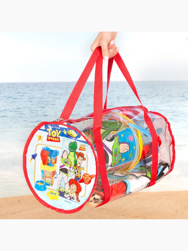 Toy story set secchiello da spiaggia con asciugamano e borsa accessori N/D - Kiabi