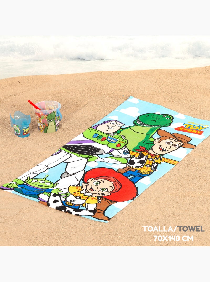 Toy story set secchiello da spiaggia con asciugamano e borsa accessori N/D - Kiabi