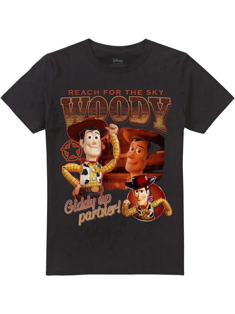 Toy Story Sheriff Maglietta Legno Homage Adulto Unisex Nero - Kiabi