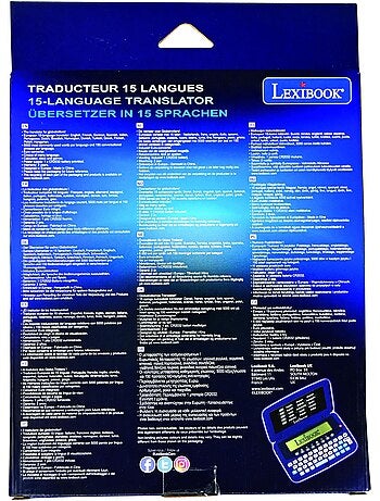 Traduttore elettronico tascabile in 15 lingue