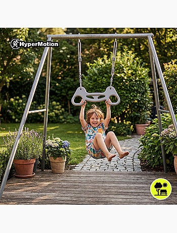 Trapezio ginnico HyperMotion con corde regolabili per bambini