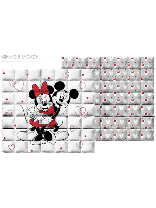 Trapunta Bambini Minnie e Topolino, Imbottita Stampata Reversibile per Letto 2 Posti, LOVE - Kiabi Trapunta Bambini Minnie e Topolino, Imbottita Stampata Reversibile per Letto 2 Posti, LOVE - Kiabi