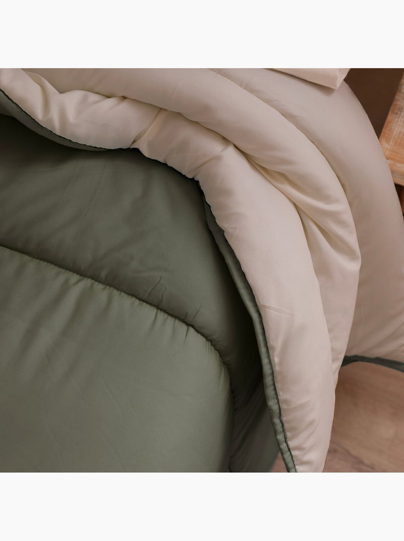 Trapunta Basic "Happyfriday" Verde oliva - Kiabi