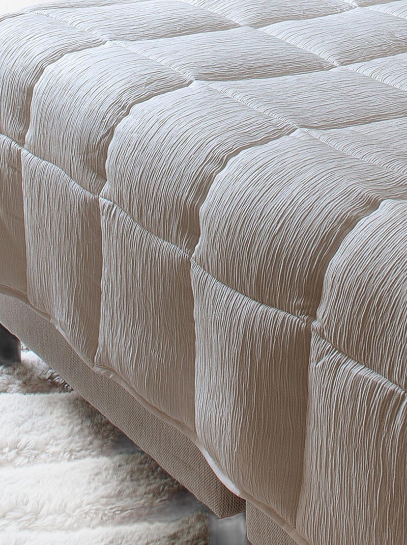 Trapunta o copriletto Effet Froissé Ecru - Kiabi
