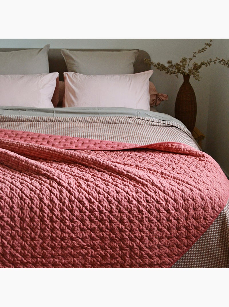 Trapunta o copriletto in microfibra Rosa - Kiabi
