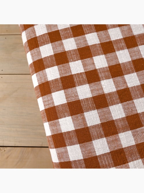 Trapunta reversibile in cotone fiammato a righe e quadri LOURMARIN - Kiabi