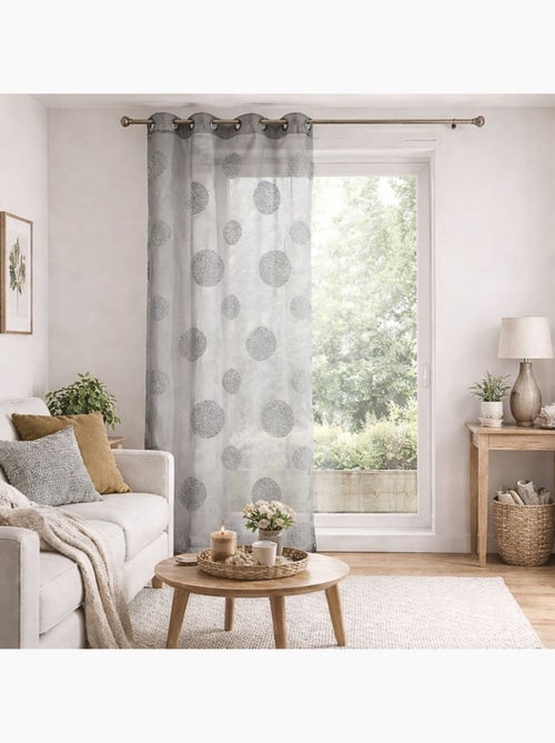 Trasparente con cerchi ricamati tono su tono - Kiabi