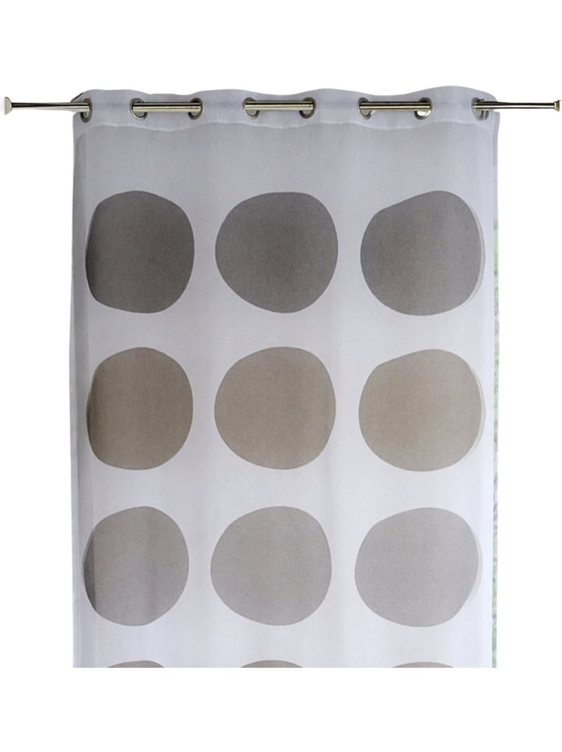 Trasparente con motivo a grandi pois Beige - Kiabi