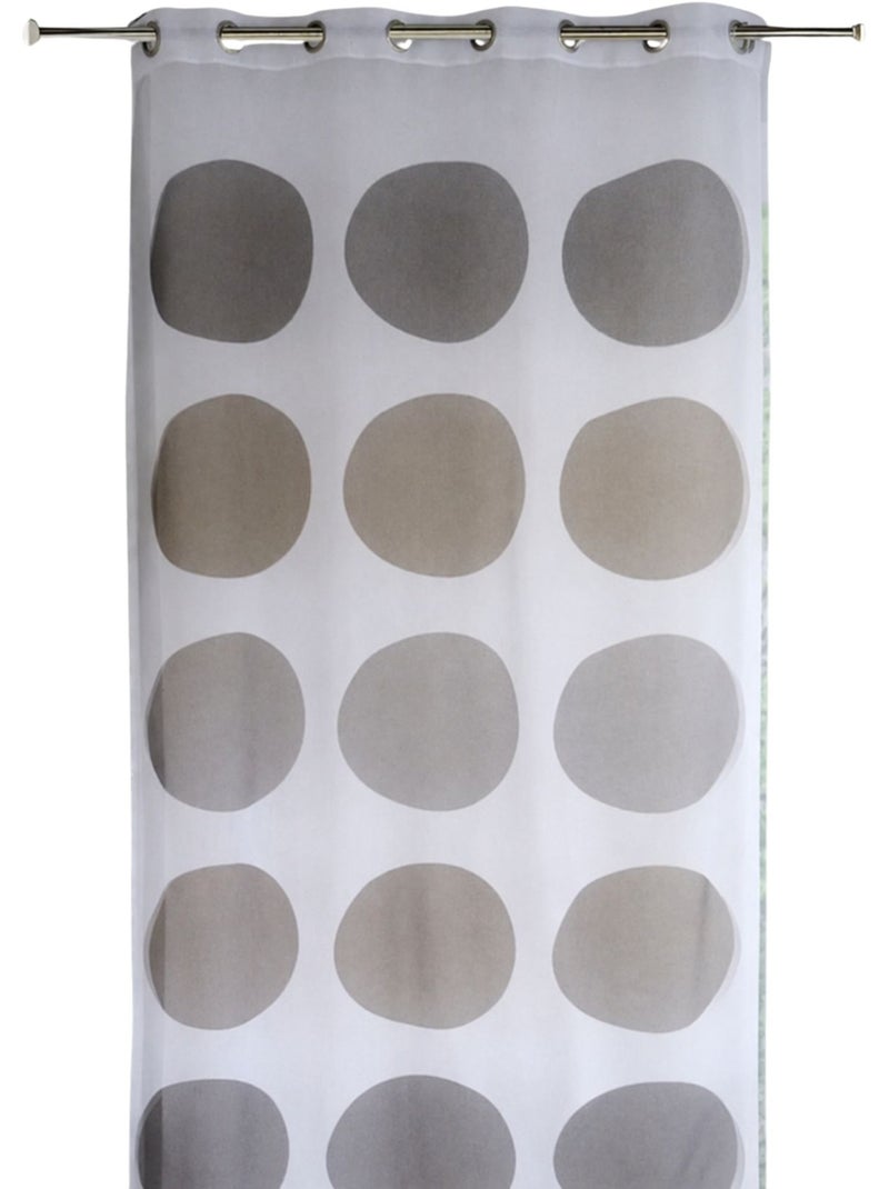 Trasparente con motivo a grandi pois Beige - Kiabi