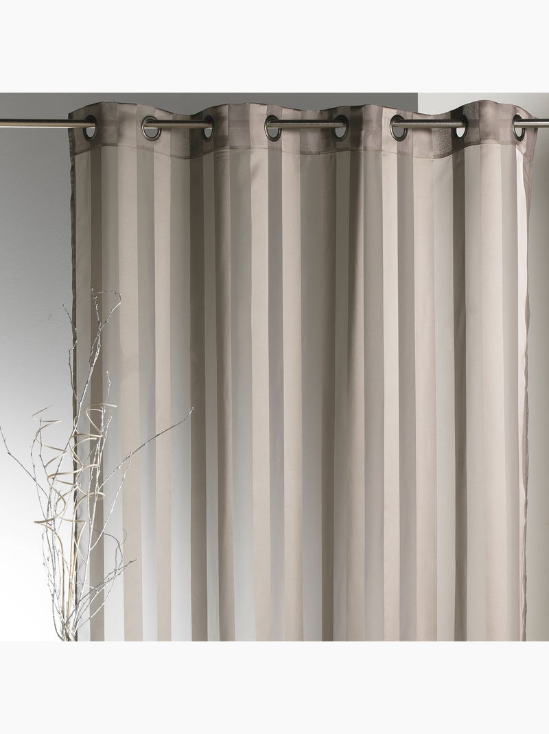 Trasparente con strisce intrecciate Tortora - Kiabi