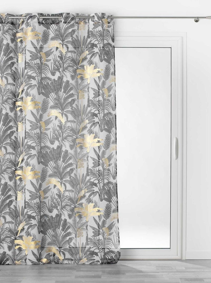 Trasparenze esotiche con stampe metalliche Grigio - Kiabi
