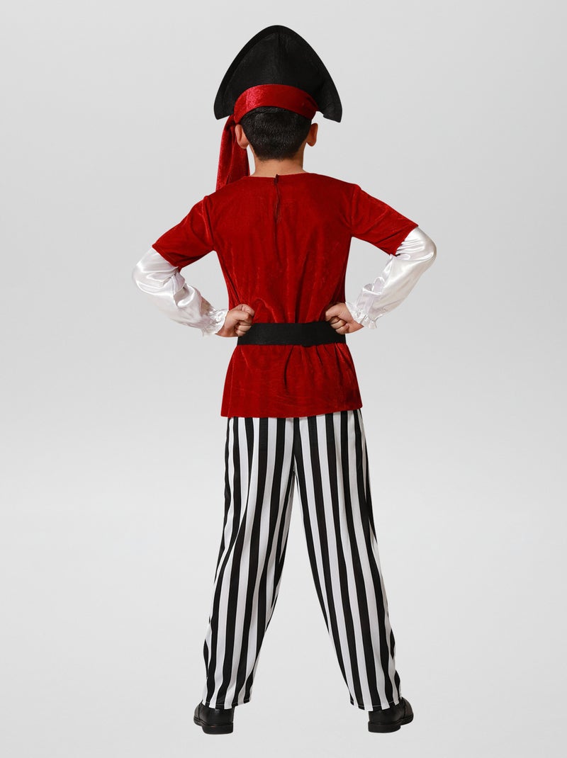 COSTUME CARNEVALE CAPITANO DEI PIRATI BAMBINO DA 5 A 13 ANNI - PEGASUS COD. 1528 - Falco Biancheria