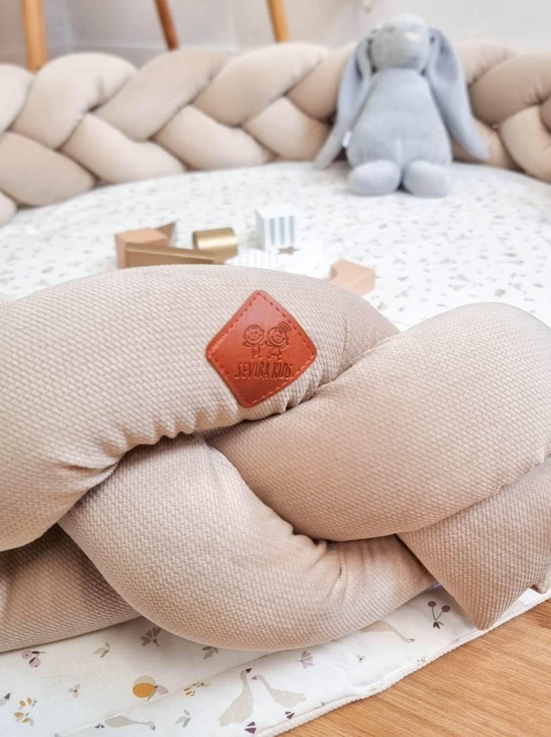 Treccia letto bebè universale velluto | SEVIRA KIDS Marrone cappuccino - Kiabi