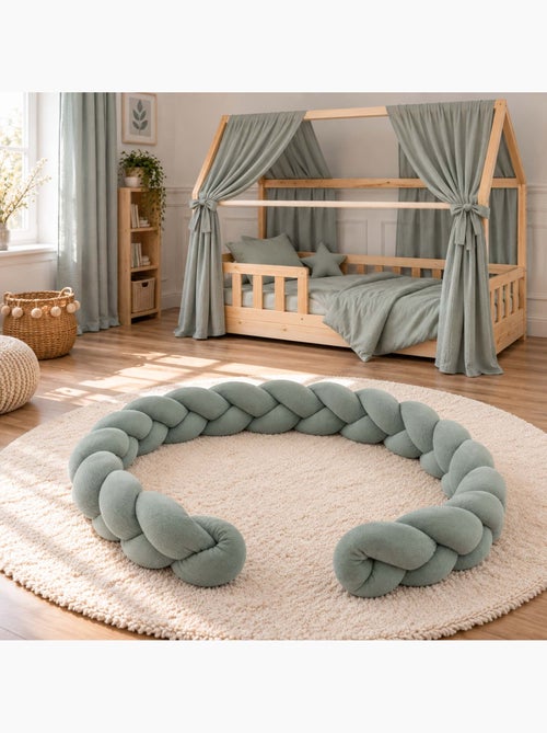 Treccia paracolpi per lettino neonato in velluto | sevira kids | sevira kids - Kiabi