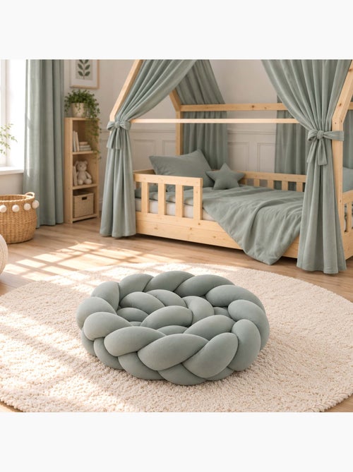 Treccia paracolpi per lettino neonato in velluto | sevira kids | sevira kids - Kiabi
