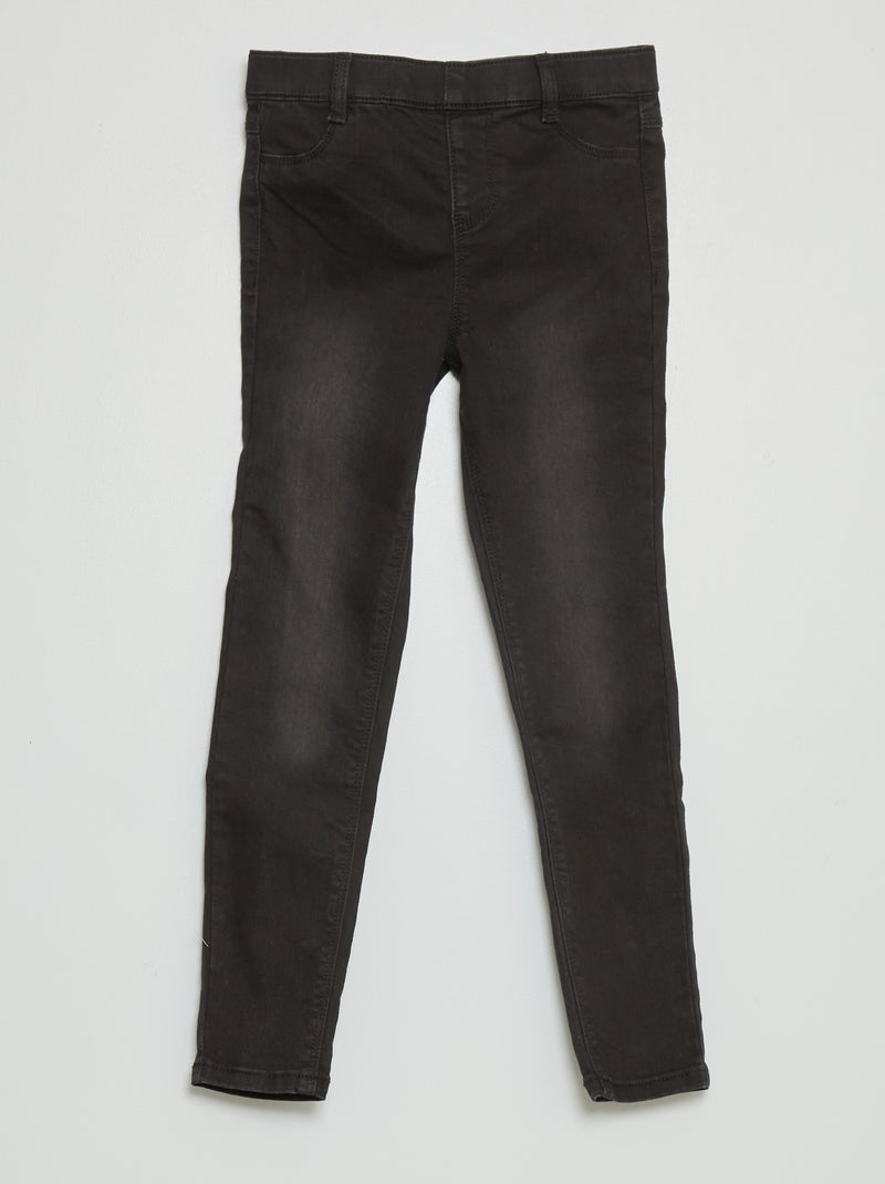 Treggings in denim NERO - Kiabi