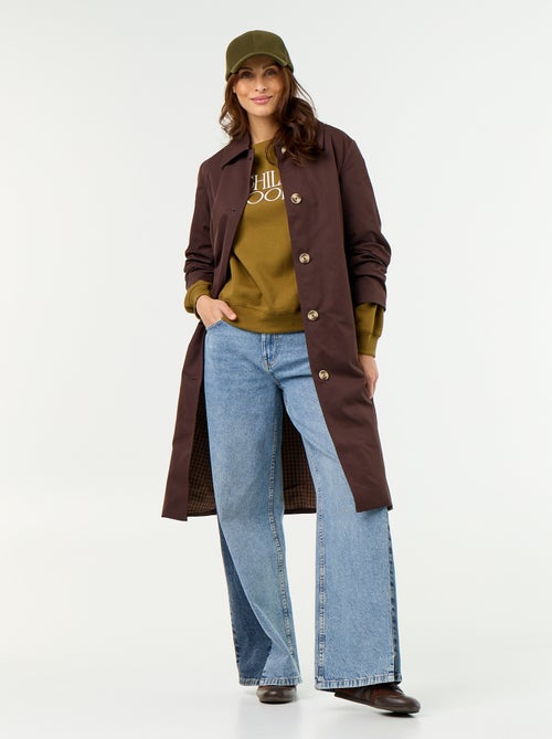 Trench a mezza lunghezza con fodera interna - Kiabi Trench a mezza lunghezza con fodera interna - Kiabi