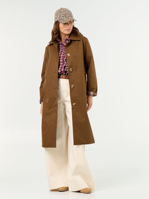 Trench a mezza lunghezza con fodera interna - Kiabi