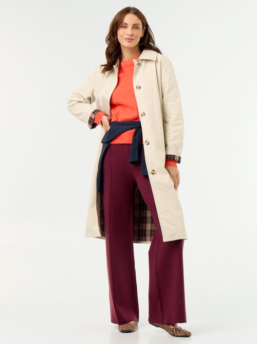 Trench a mezza lunghezza con fodera interna - Kiabi Trench a mezza lunghezza con fodera interna - Kiabi