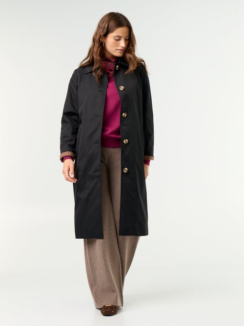 Trench a mezza lunghezza con fodera interna - Kiabi