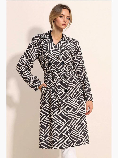Trench coat lungo con cintura bdart - Kiabi Trench coat lungo con cintura bdart - Kiabi