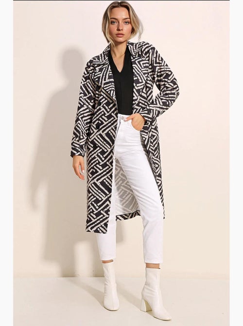 Trench coat lungo con cintura bdart - Kiabi Trench coat lungo con cintura bdart - Kiabi