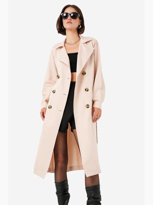 Trench coat lungo con cintura bdart - Kiabi Trench coat lungo con cintura bdart - Kiabi