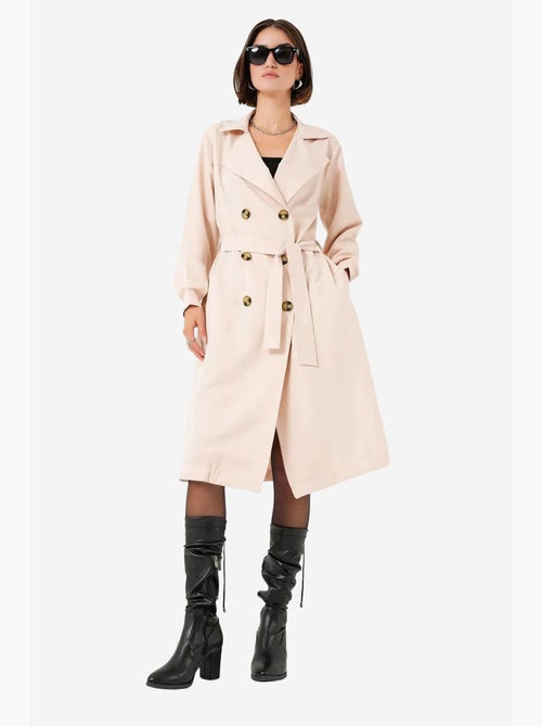Trench coat lungo con cintura bdart - Kiabi Trench coat lungo con cintura bdart - Kiabi