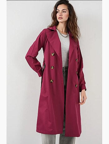 Trench coat lungo con cintura bdart