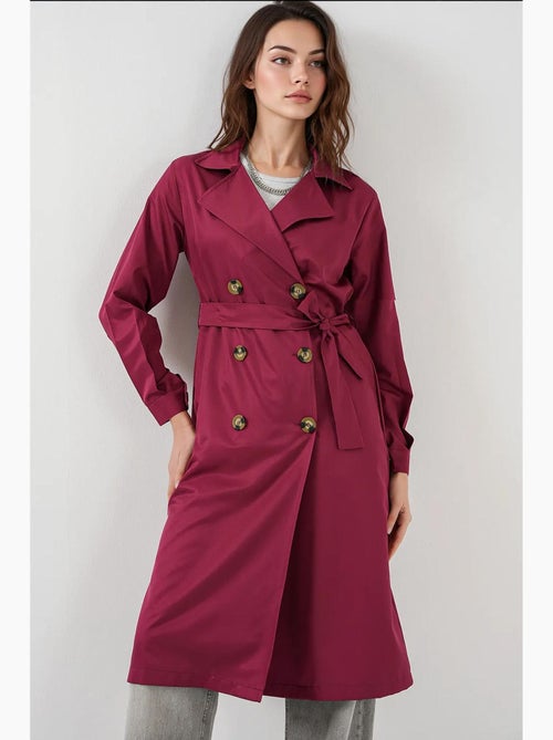 Trench coat lungo con cintura bdart - Kiabi Trench coat lungo con cintura bdart - Kiabi