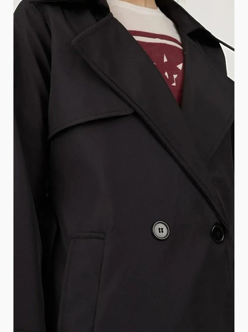 Trench coat lungo con cintura e maniche lunghe bdart - Kiabi Trench coat lungo con cintura e maniche lunghe bdart - Kiabi