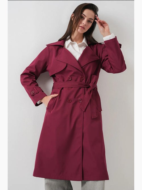 Trench coat lungo con cintura e maniche lunghe bdart - Kiabi Trench coat lungo con cintura e maniche lunghe bdart - Kiabi