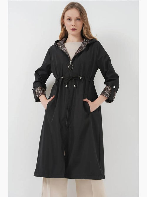 Trench coat lungo in poliestere con cappuccio bdart - Kiabi Trench coat lungo in poliestere con cappuccio bdart - Kiabi